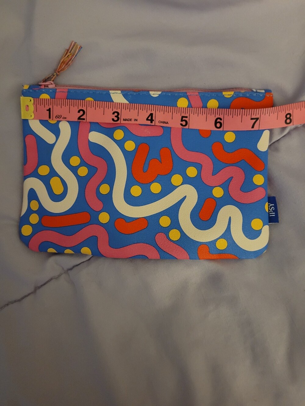 Ipsy Colorful Abstract Makeup Bag - Picture 4 of 6